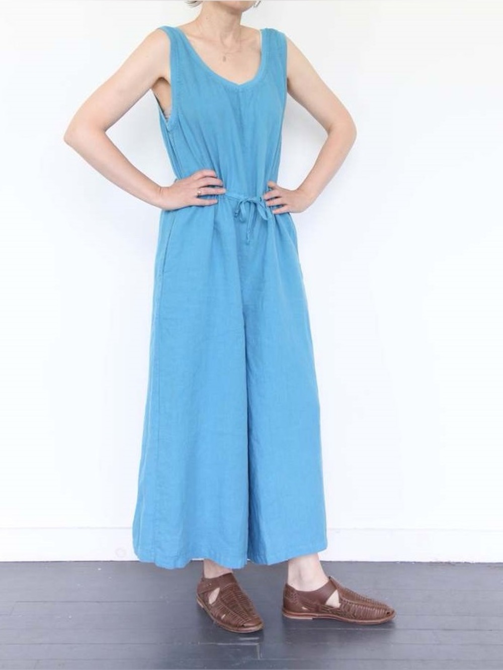Flax Urban Jumpsuit: Caribbean